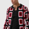 boohooMAN Crochet Long Sleeve Knitted Overshirt | Shirts | Going Out Shirts