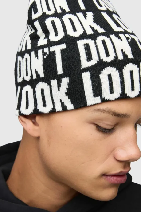 boohooMAN Don't Look Beanie | Hats & Caps