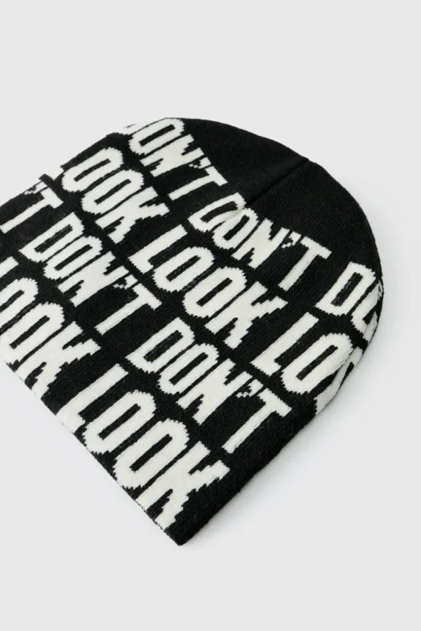 boohooMAN Don't Look Beanie | Hats & Caps