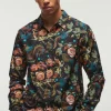 boohooMAN Dragon Print Long Sleeve Shirt | Shirts | Going Out Shirts