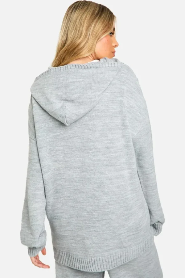 boohoo Dsgn Oversized Knitted Hoody | Women Shirts | Foundation