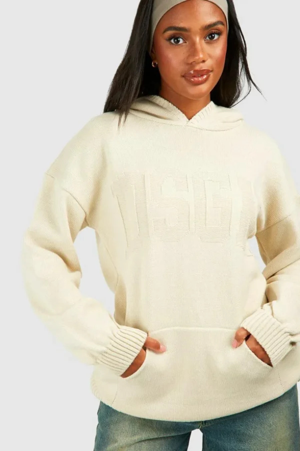 boohoo Dsgn Reverse Stitch Oversized Hoody | Women Shirts | Foundation