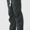 boohooMAN Elasticated Waist Contrast Drawcord Baggy Trouser | Trousers