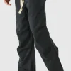 boohooMAN Elasticated Waist Contrast Drawcord Baggy Trouser | Trousers