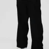 boohooMAN Elasticated Waist Extreme Baggy Twill Waistband Detail Trousers | Trousers