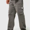 boohooMAN Elasticated Waist Relaxed Fit Buckle Cargo Trouser | Cargo Trousers | Trousers