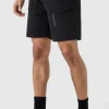 boohooMAN Elasticated Waist Relaxed Technical Stretch Cargo With Zip | Shorts