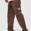 boohooMAN Elasticated Waist Relaxed Fit Buckle Cargo Trouser | Trousers | Cargo Trousers