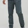 boohooMAN Elasticated Waist Slim Soft Twill Cuffed Trousers | Trousers