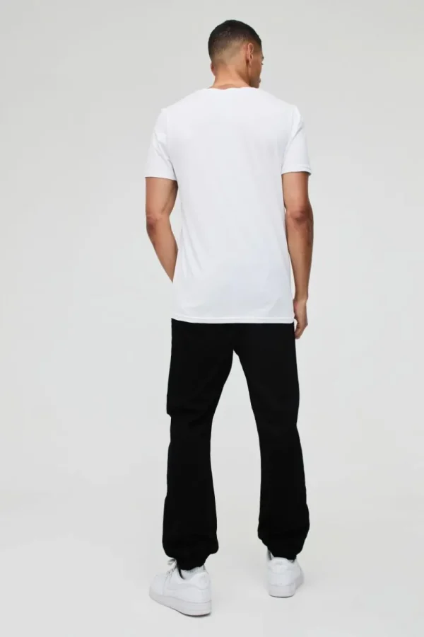 boohooMAN Elasticated Waist Slim Soft Twill Pintuck Trousers | Going Out | Trousers