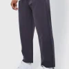 boohooMAN Elasticated Waist Technical Stretch Relaxed Cropped Trouser | Trousers