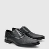 boohooMAN Embossed Faux Leather Oxford | Footwear