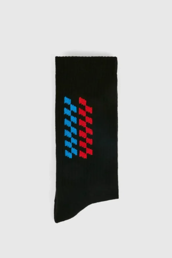 boohooMAN Embroidered Racing Point Sock | Underwear & Socks | Underwear & Socks