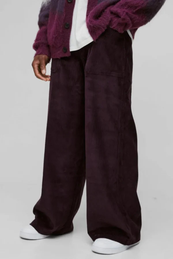 boohooMAN Extreme Baggy Corduroy Trouser | Trousers | Denim