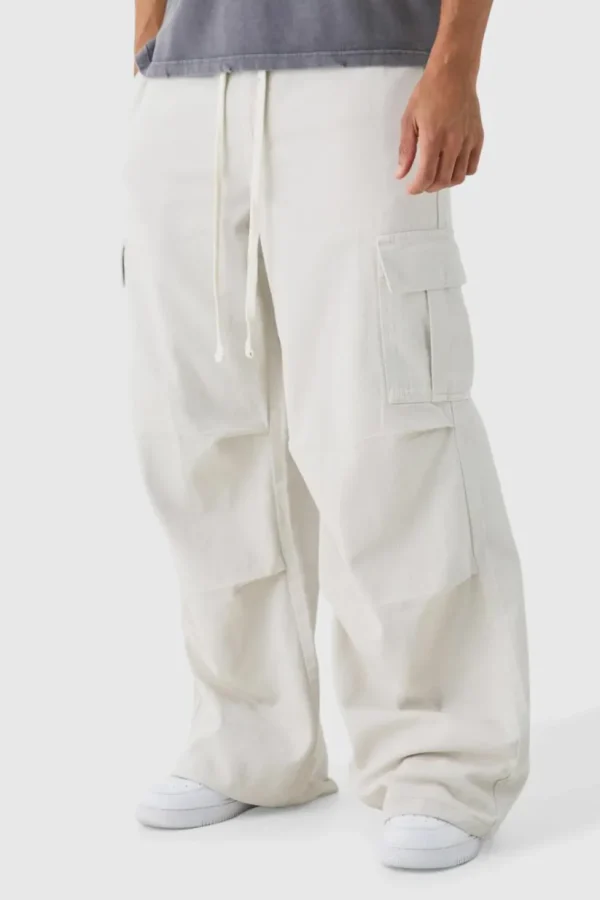 boohooMAN Extreme Baggy Fit Cargo Trousers In | Trousers | Cargo Trousers