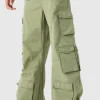 boohooMAN Extreme Baggy Rigid Multi Cargo Pocket Trousers | Trousers | Cargo Trousers