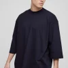 boohooMAN Extreme Oversized Extended Neck Heavy Weight T-shirt | Basics - Elevated