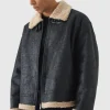 boohooMAN Extreme Oversized Faux Suede Aviator Jacket In | Man | Coats & Jackets