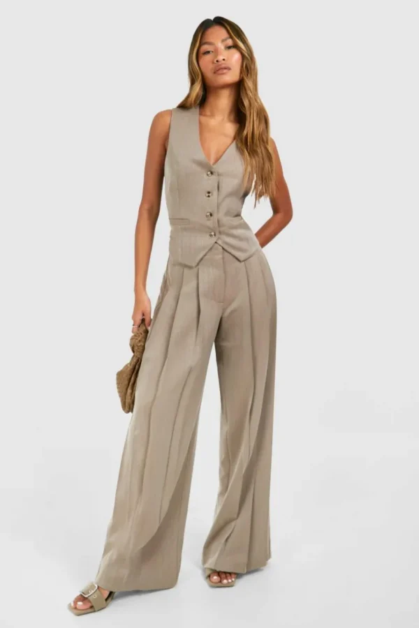 boohoo Extreme Pleat Wide Leg Trousers | Women Shirts | Foundation