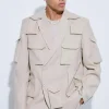 boohooMAN Extreme Pocket Oversized Blazer | Suits & Tailoring | Suits & Tailoring