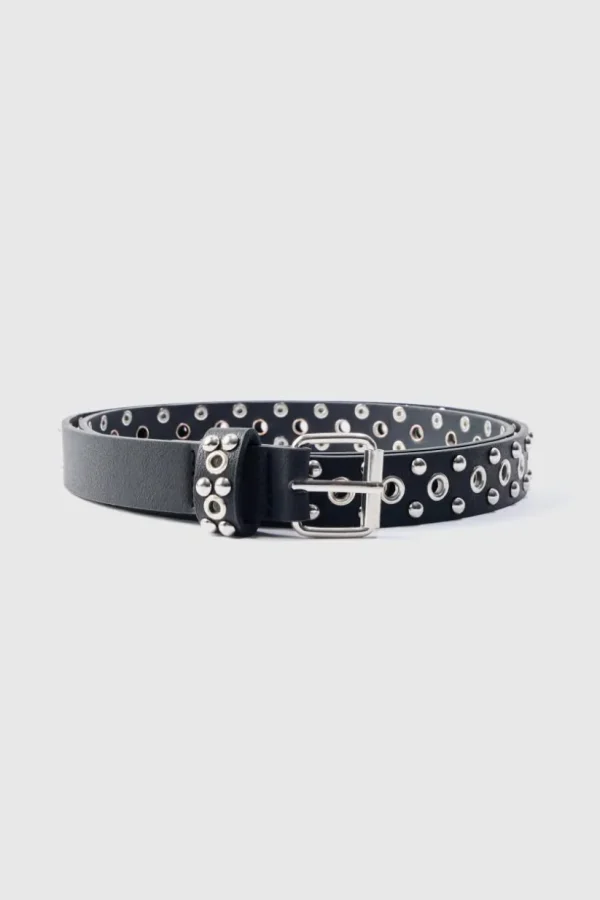 boohooMAN Eyelet Belt in | Belts