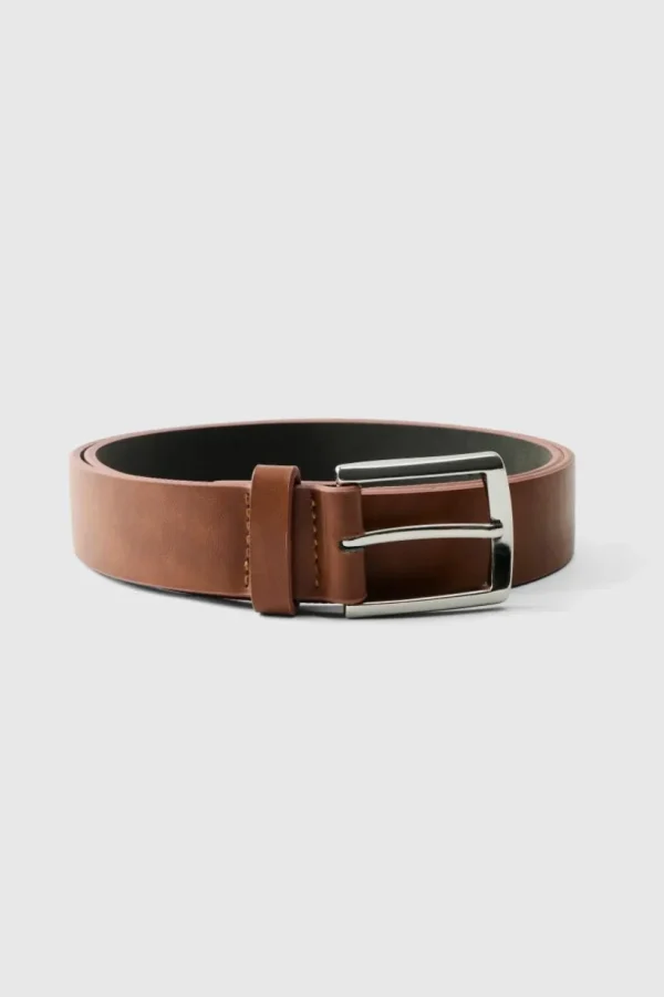 boohooMAN Faux Leather Belt In | Belts