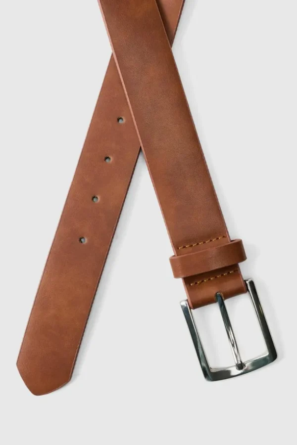 boohooMAN Faux Leather Belt In | Belts