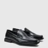 boohooMAN Faux Leather Square Toe Loafer In | Footwear