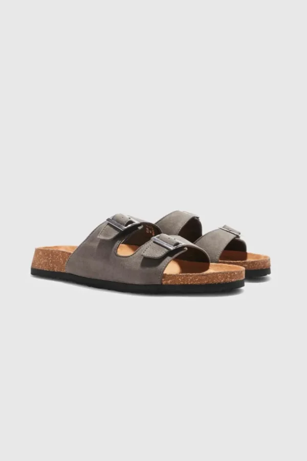 boohooMAN Faux Suede Buckle Sandal | Sliders & Slippers | Footwear