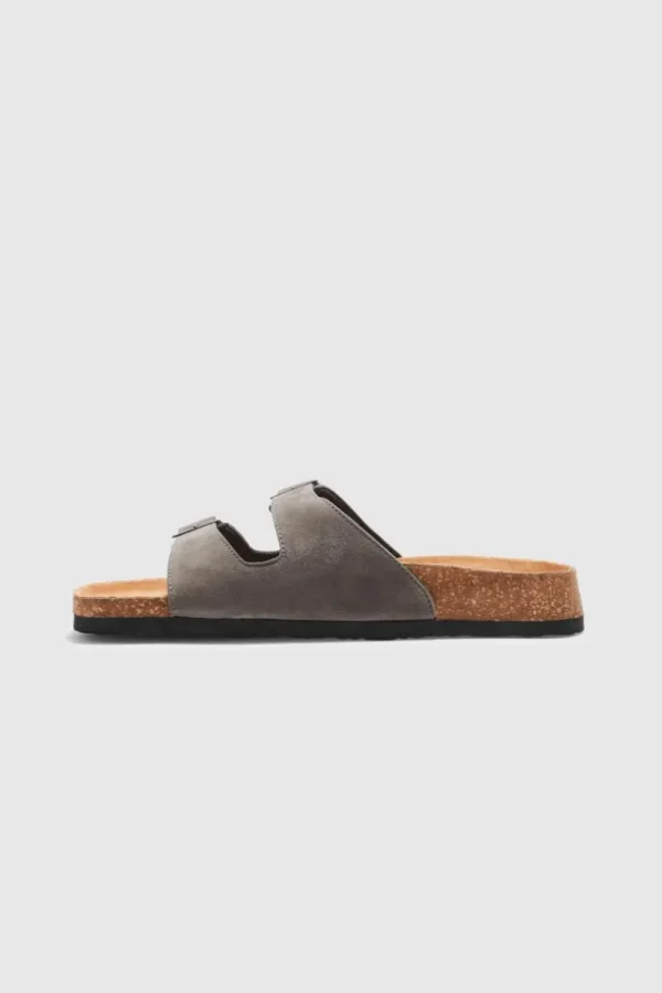 boohooMAN Faux Suede Buckle Sandal | Sliders & Slippers | Footwear