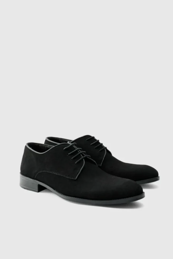 boohooMAN Faux Suede Derby | Smart Shoes | Smart Shoes