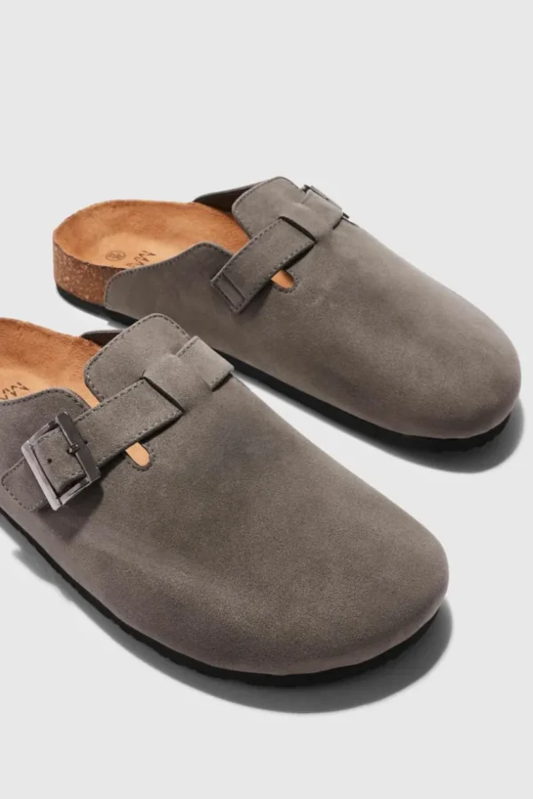 boohooMAN Faux Suede Mule | Footwear | Sliders & Slippers