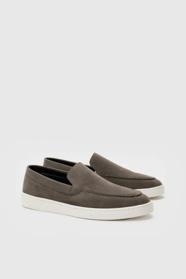 boohooMAN Faux Suede Slip On Loafer In | Smart Shoes | Smart Shoes