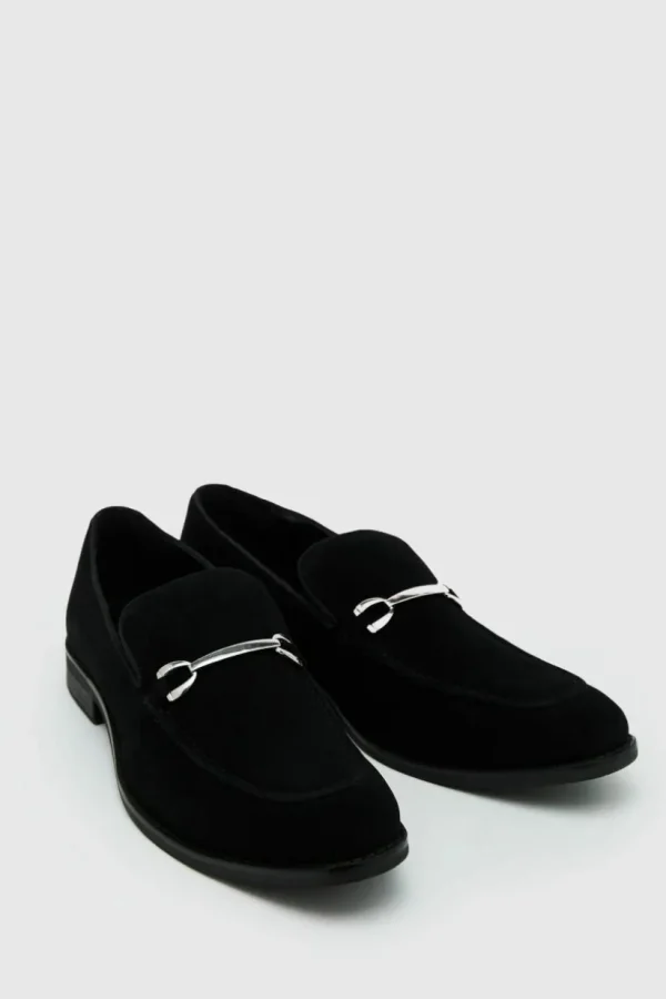 boohooMAN Faux Suede Snaffle Loafer | Going Out | Smart Shoes