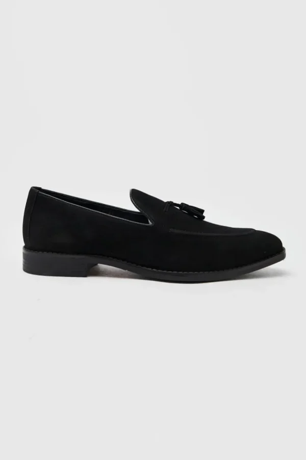 boohooMAN Faux Suede Tassel Loafer | Going Out | Smart Shoes