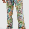 boohooMAN Fixed Waist Floral Tapestry Trouser | Trousers