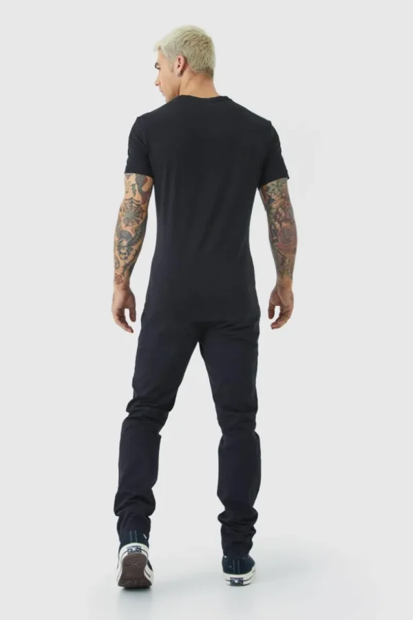 boohooMAN Fixed Waist Skinny Chino Trouser | Trousers