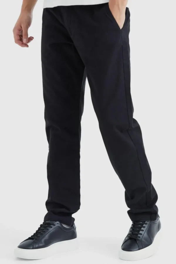 boohooMAN Fixed Waist Slim Chino Trouser | Trousers