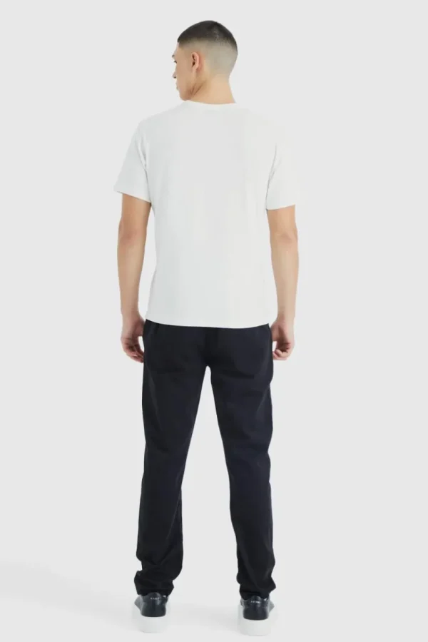 boohooMAN Fixed Waist Slim Chino Trouser | Trousers