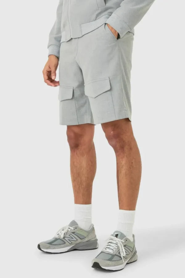 boohooMAN Fixed Waist Smart Cargo Shorts | Suits & Tailoring | Suits & Tailoring