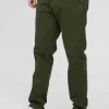 boohooMAN Fixed Waist Straight Chino Trousers | Trousers