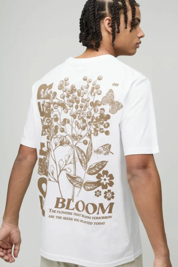 boohooMAN Floral Graphic T-Shirt | Hoodies & Sweats | T-Shirts