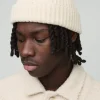 boohooMAN Fluffy Yarn Beanie | Hats & Caps