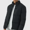 boohooMAN Funnel Neck Puffer Jacket in | Man | Coats & Jackets