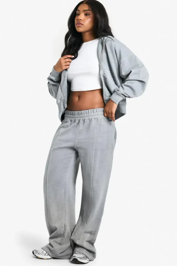 boohoo Premium Overdyed Heavyweight Tracksuit | Women Shirts | Foundation