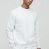 boohooMAN 330GSM Basic Crew Neck Sweatshirt | Basics - Elevated | Hoodies & Sweats