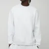 boohooMAN 330GSM Basic Oversized Crew Neck Sweatshirt | Basics - Elevated