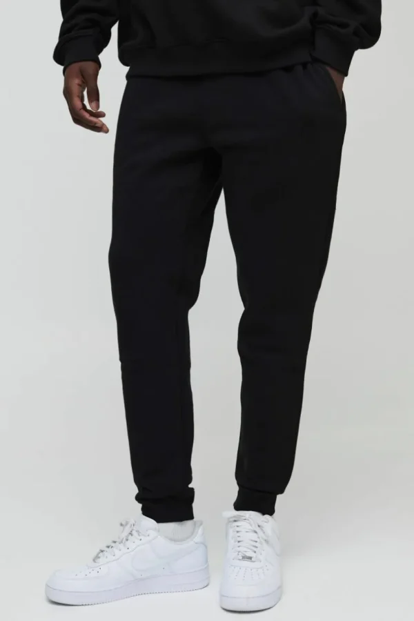 boohooMAN 330GSM Basic Slim Fit Jogger | Joggers | Basics - Elevated