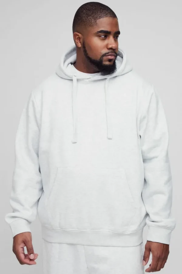 boohooMAN 330GSM Plus Regular Fit Hoodie in | Hoodies & Sweats