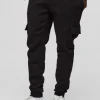 boohooMAN 330GSM Skinny Basic Cargo Jogger | Joggers